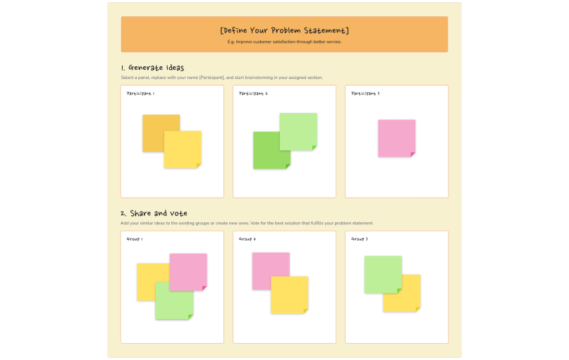 Brainwriting Template