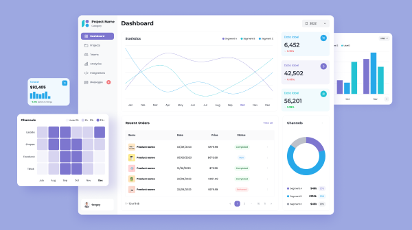 Data Analytics Website Template - Visily