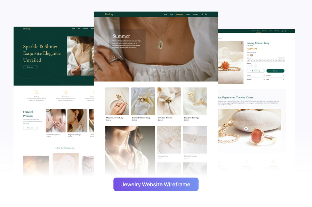 Jewelry Website - Visily AI