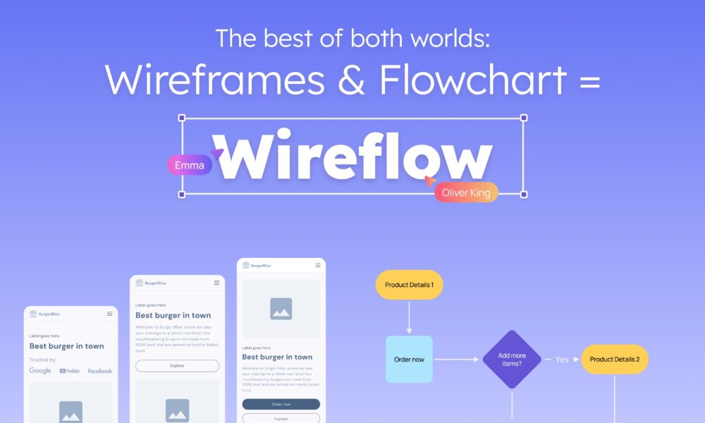 Wireflow - The best of both worlds_ Wireframes & Flowchart
