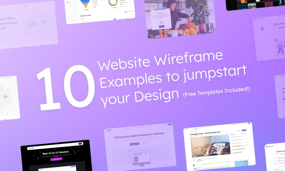 Website wireframe examples