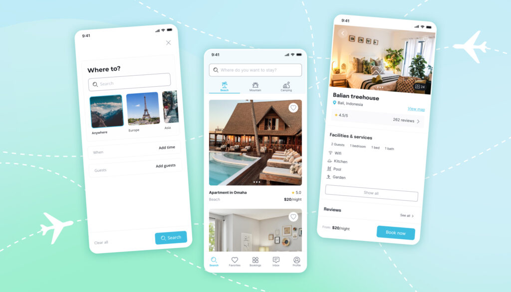 Travel booking apps