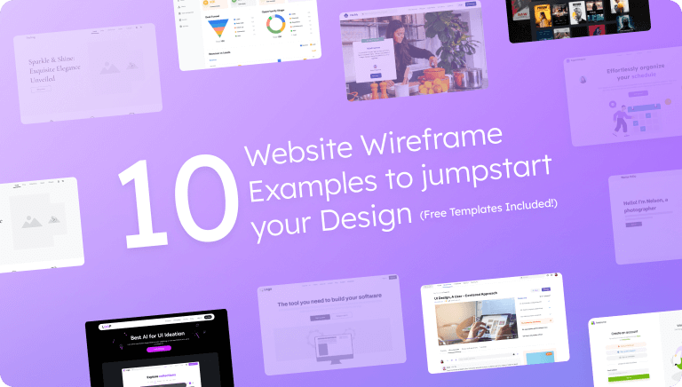 10 website wireframe