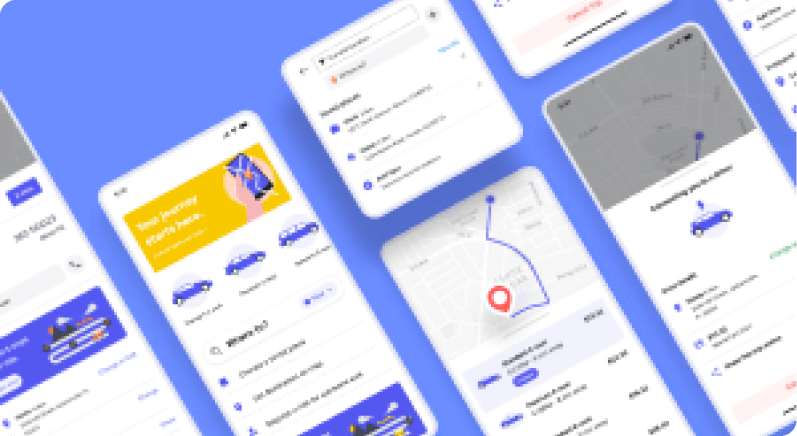 ride-sharing app template's thumbnail