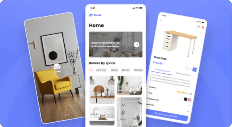 furniture shopping app template's thumbnail