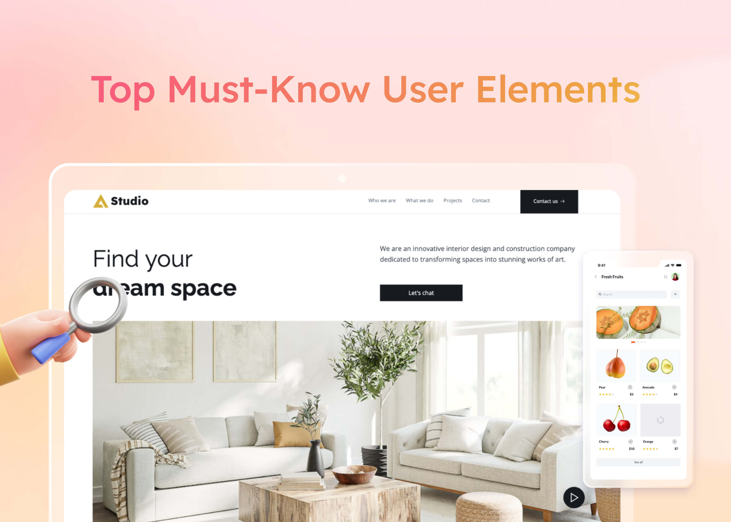 User Interface elements everyone should know