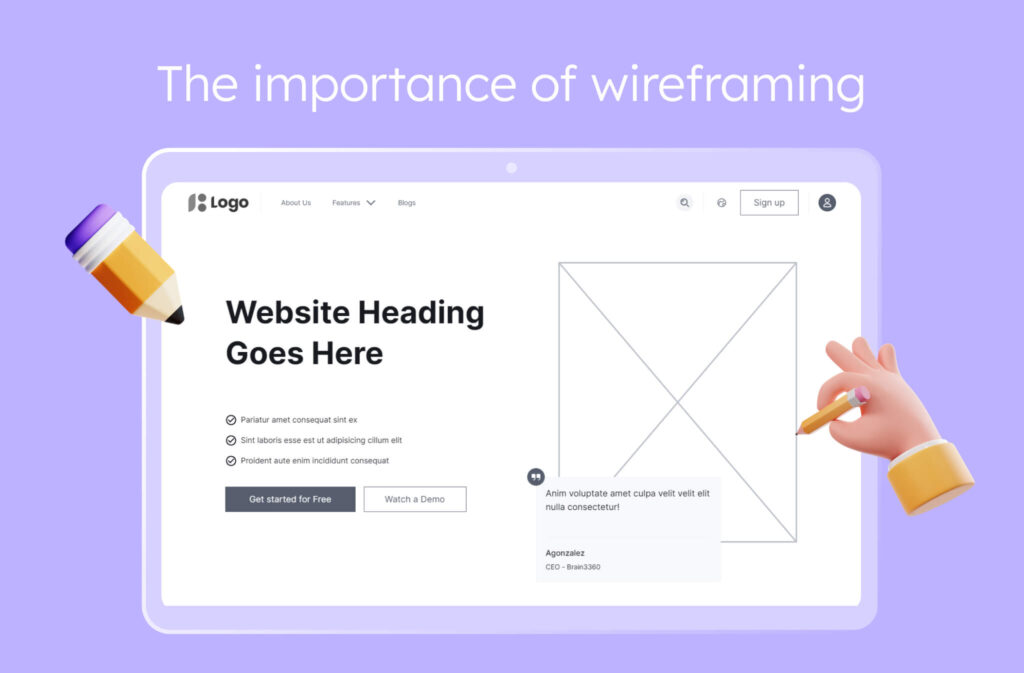 The importance of wireframing