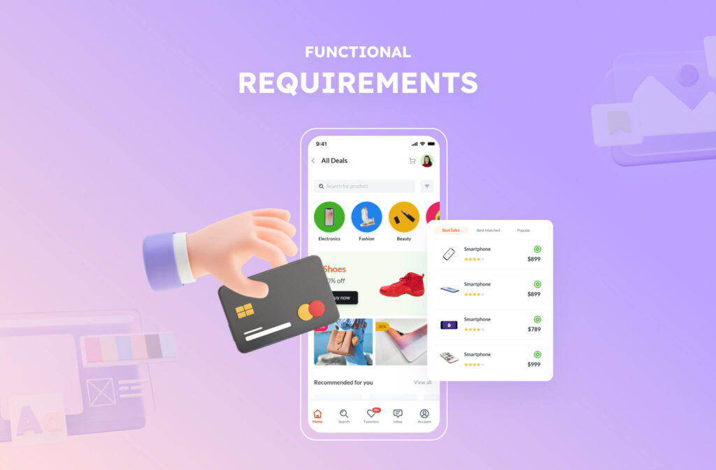 UX design Functional requirements