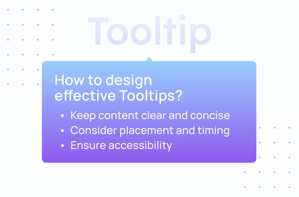 How to design effective Tooltips