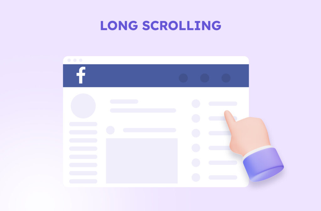 Long scrolling technique