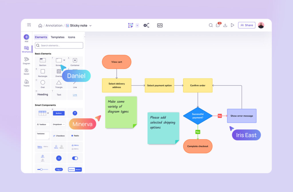 Create diagram easily with Visily AI